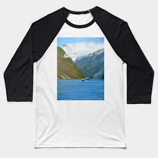 Gerainger Fjord, Norway - from a painting in Oils Baseball T-Shirt